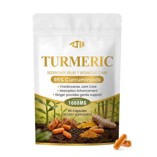 Turmeric Joint Comfort Capsules | Turmeric + Black Pepper + Boswellia + Ginger Extract | 90 Capsules | Anti-Inflammatory & Antioxidant Joint Support