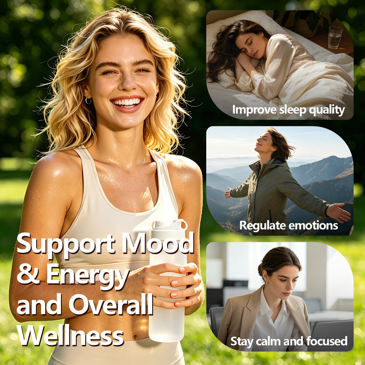 Cortisol Balance Liquid | Ashwagandha + L-Theanine + Phosphatidylserine + Saffron | 300ml | Stress Relief, Calm & Focus
