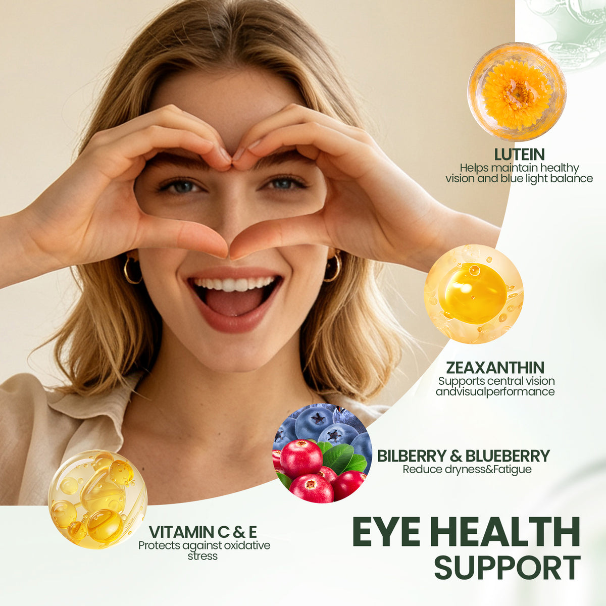 Lion's Mane Brain & Vision Powder | Lion's Mane + Ergothioneine + Lutein | 7g × 14 Sticks | Clear Brain Fog, Boost Focus & Support Eye Health