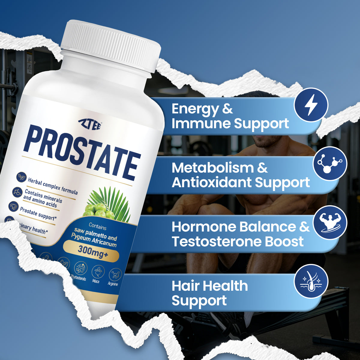 Prostate Health Complex Capsules | Saw Palmetto + Baobab + Maca + Pumpkin Seed Extract | 90 Capsules | Supports Urinary Comfort & Prostate Health